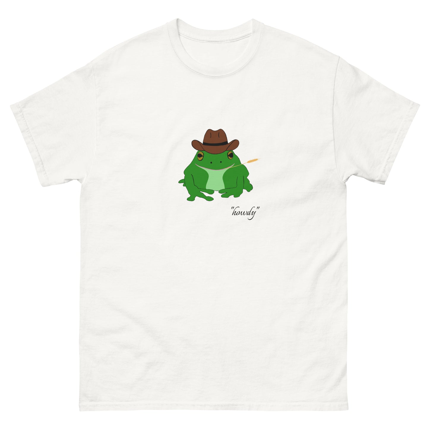 Frog "howdy" T-shirt